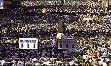   A rolling sea of runners.